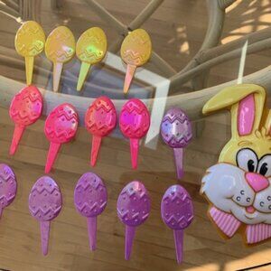 Easter Cupcake Pics and Cake Rabbit Face